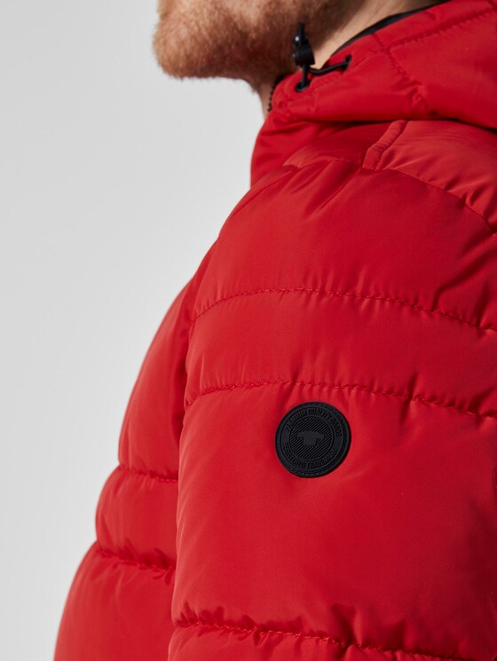 Pufferjacke mit Kapuze - Männer - Mighty Red Pufferjacke mit Kapuze - Männer - Mighty Red - 9 - TOM TAILOR