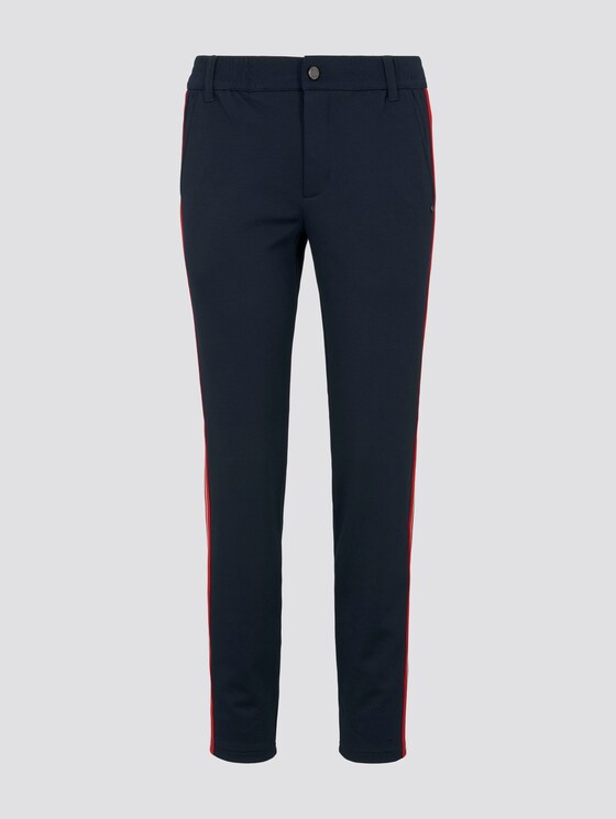 Jogging bottoms with satin stripes - Women - Real Navy Blue Jogging bottoms with satin stripes - Women - Real Navy Blue - 7 - TOM TAILOR Denim