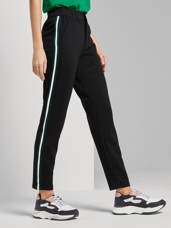 Joggingbroek met galonstrepen - Vrouwen - Deep Black Joggingbroek met galonstrepen - Vrouwen - Deep Black - 11 - TOM TAILOR Denim