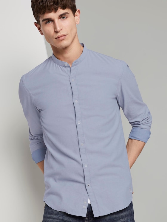 Hemd in Piqué-Struktur - Männer - Blue Younder Hemd in Piqué-Struktur - Männer - Blue Younder - 5 - TOM TAILOR Denim