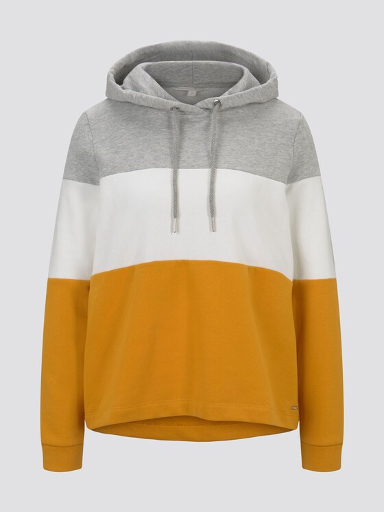 Hoodie met colorblocking - Vrouwen - yellow coloblock Hoodie met colorblocking - Vrouwen - yellow coloblock - 7 - TOM TAILOR Denim