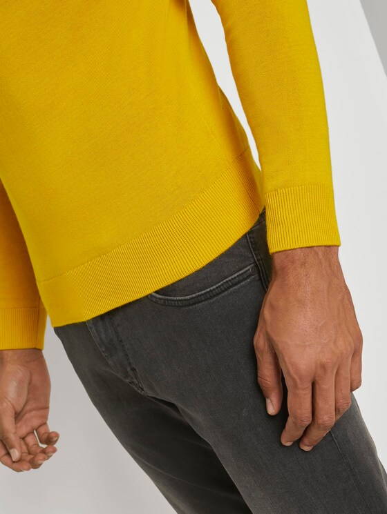 Schlichter Strickpullover - Männer - Californian Yellow Schlichter Strickpullover - Männer - Californian Yellow - 10 - TOM TAILOR