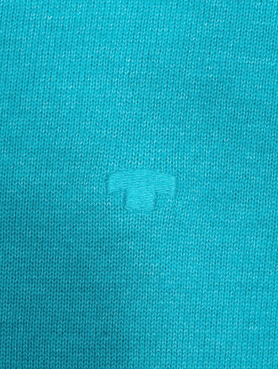Schlichter Strickpullover - Männer - aqua-sea blue melange Schlichter Strickpullover - Männer - aqua-sea blue melange - 9 - TOM TAILOR