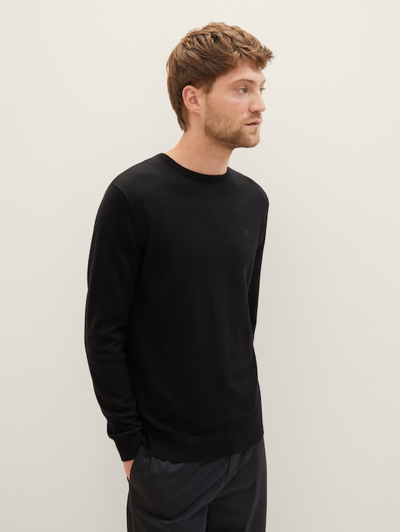 Schlichter Strickpullover