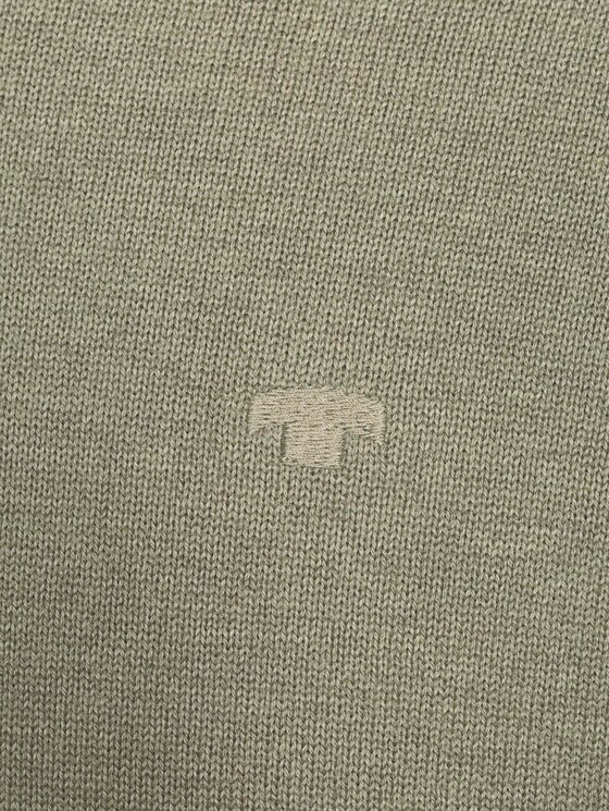 Basic Strickpullover - Männer - pale grey olive melange Basic Strickpullover - Männer - pale grey olive melange - 9 - TOM TAILOR