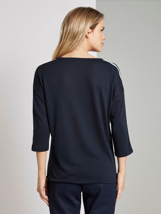 Shirt met tape detail - Vrouwen - Sky Captain Blue Shirt met tape detail - Vrouwen - Sky Captain Blue - 2 - TOM TAILOR