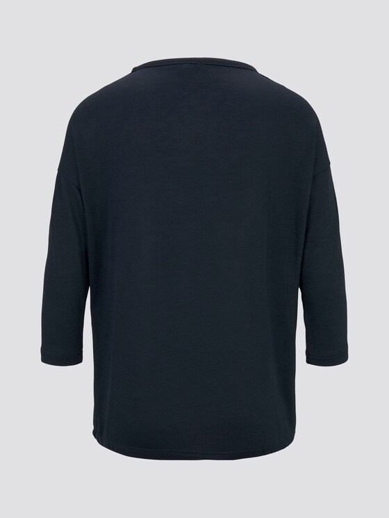 Shirt met tape detail - Vrouwen - Sky Captain Blue Shirt met tape detail - Vrouwen - Sky Captain Blue - 8 - TOM TAILOR