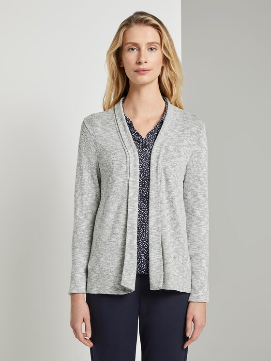 Schlichter Cardigan - Frauen - Silver Grey Melange Schlichter Cardigan - Frauen - Silver Grey Melange - 1 - TOM TAILOR