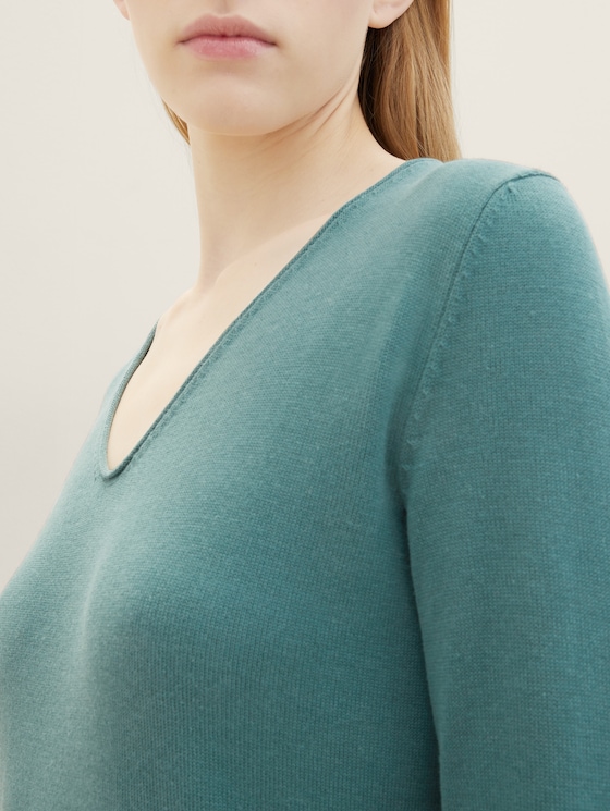 Sweater with a V-neckline