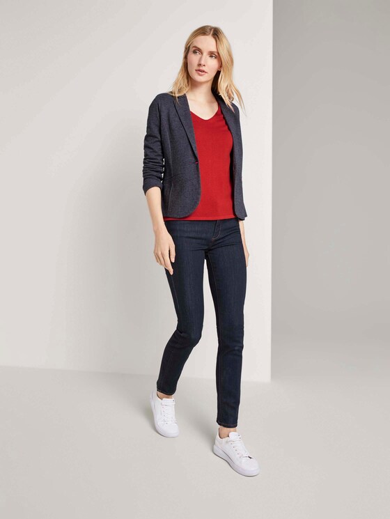 Pullover mit V-Ausschnitt - Frauen - Strong Red Pullover mit V-Ausschnitt - Frauen - Strong Red - 3 - TOM TAILOR