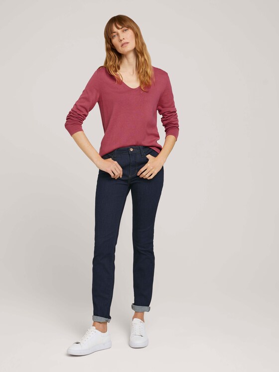 Pullover mit V-Ausschnitt - Frauen - cozy pink Pullover mit V-Ausschnitt - Frauen - cozy pink - 3 - TOM TAILOR