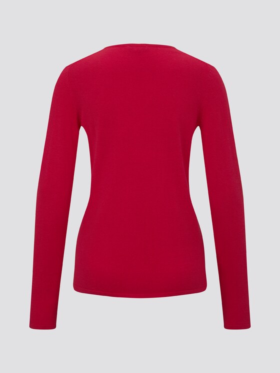 Pullover mit V-Ausschnitt - Frauen - dawn pink Pullover mit V-Ausschnitt - Frauen - dawn pink - 8 - TOM TAILOR