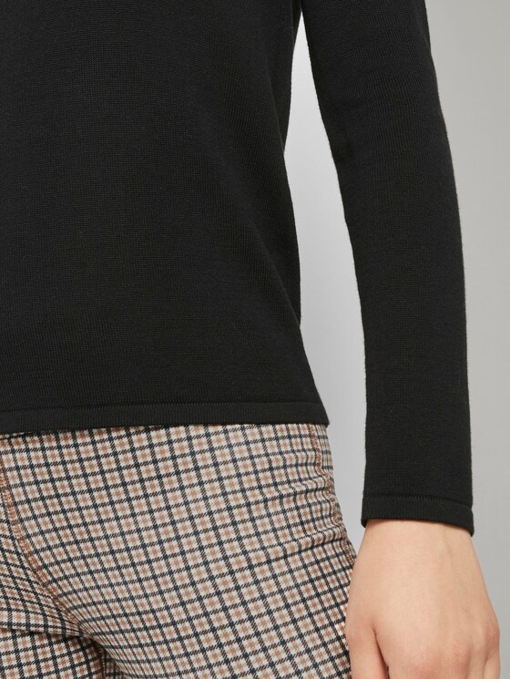 Pullover mit V-Ausschnitt - Frauen - Black Pullover mit V-Ausschnitt - Frauen - Black - 10 - TOM TAILOR