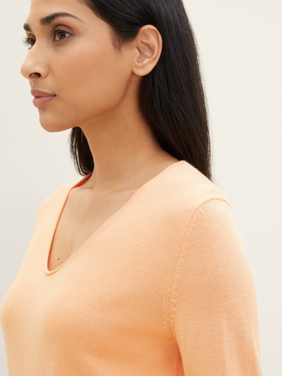 Sweater with a V-neckline