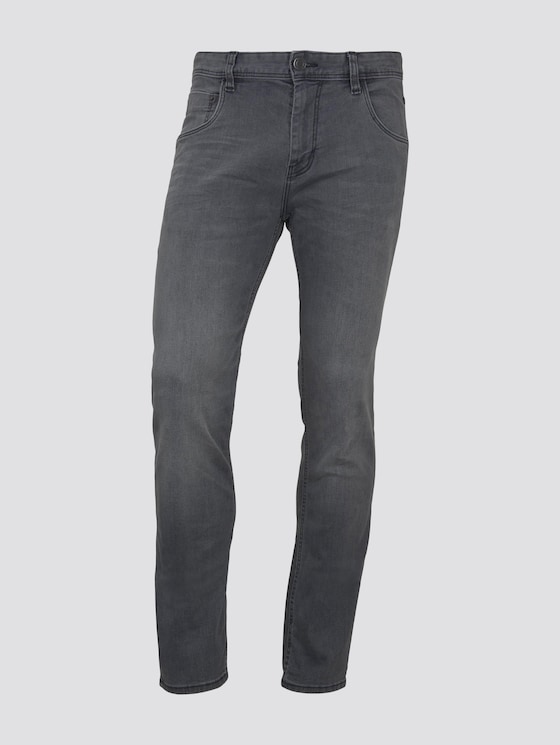Josh regular slim jeans  - Mannen - grey denim - 7 - TOM TAILOR