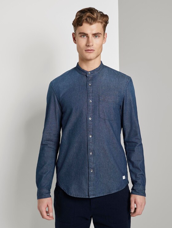 chemise en jean avec poche de poitrine (bleu) - de TOM ...