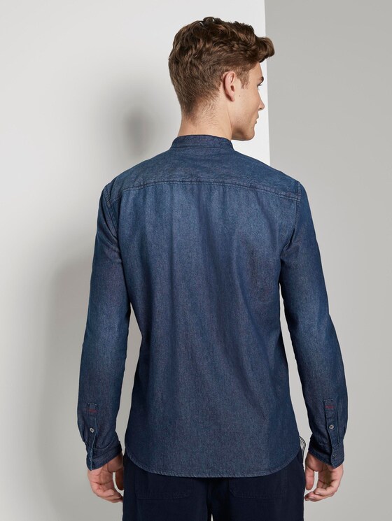 Denim shirt with chest pocket - Men - Rinsed Blue Denim Denim shirt with chest pocket - Men - Rinsed Blue Denim - 2 - TOM TAILOR Denim