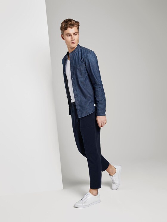 Denim shirt with chest pocket - Men - Rinsed Blue Denim Denim shirt with chest pocket - Men - Rinsed Blue Denim - 3 - TOM TAILOR Denim