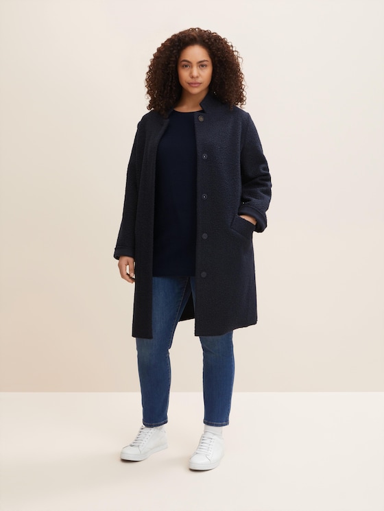 Plus Size - Slanke jeans door Women Plus Size, Used Mid Stone Blue Denim