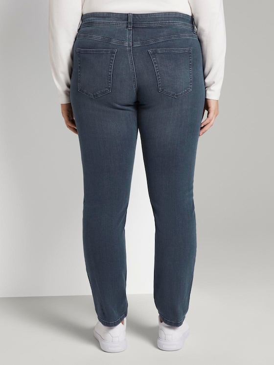 Plus Size - TTPLUS SLIM Jeans von Women Plus Size, Used Dark Stone Blue Denim