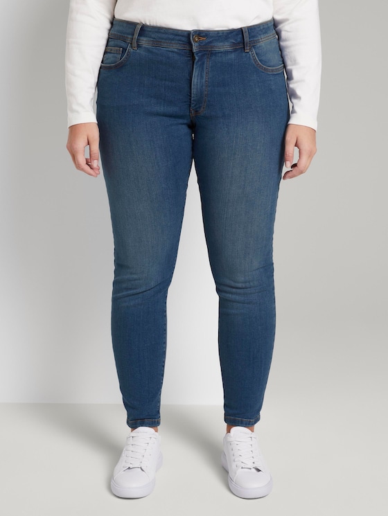 Grote maten - skinny jeans door Women Plus Size, Blue Denim