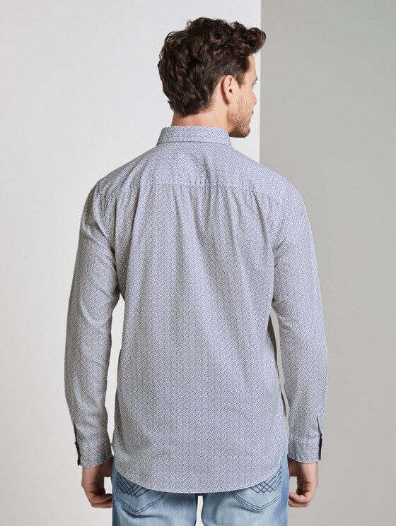Gemustertes Hemd - Männer - light blue geometrical design Gemustertes Hemd - Männer - light blue geometrical design - 2 - TOM TAILOR