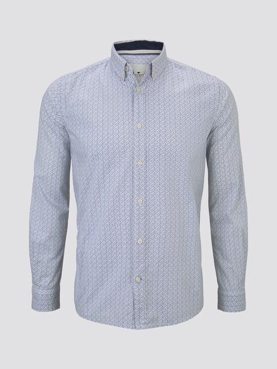 Gemustertes Hemd - Männer - light blue geometrical design Gemustertes Hemd - Männer - light blue geometrical design - 7 - TOM TAILOR