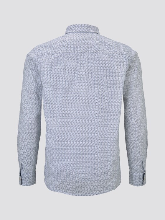 Gemustertes Hemd - Männer - light blue geometrical design Gemustertes Hemd - Männer - light blue geometrical design - 8 - TOM TAILOR