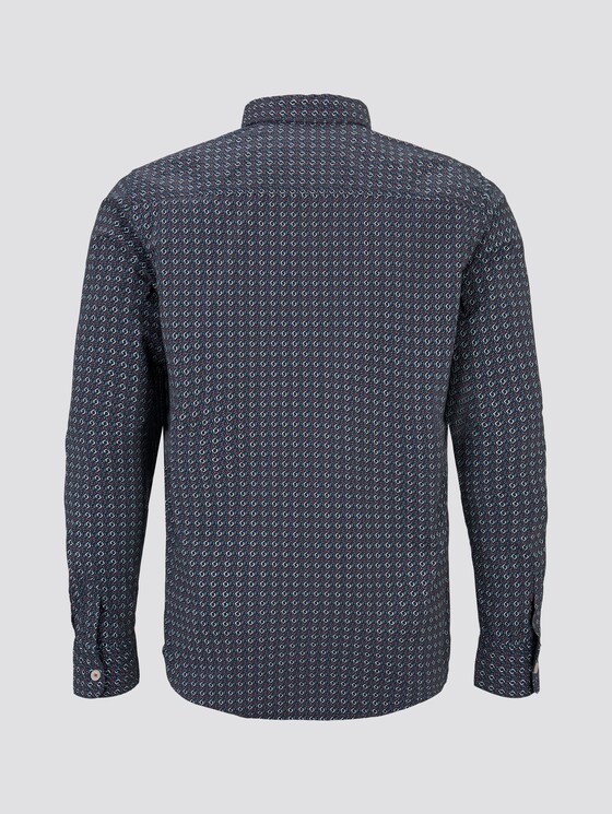 Gemustertes Hemd - Männer - navy red geometrical design Gemustertes Hemd - Männer - navy red geometrical design - 8 - TOM TAILOR