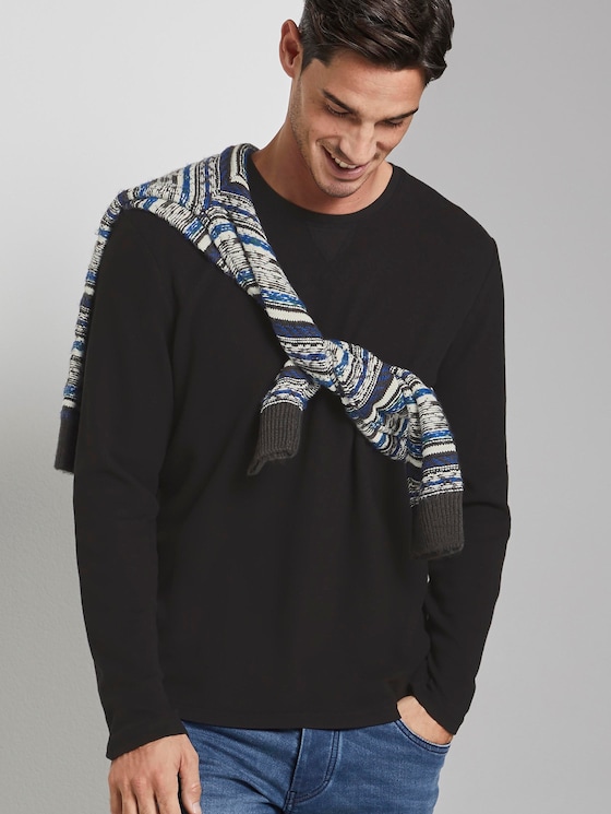 kariertes Langarmshirt - Männer - Dark Greyish Black kariertes Langarmshirt - Männer - Dark Greyish Black - 5 - TOM TAILOR