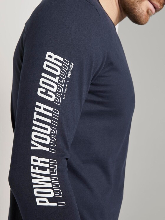 Kylin: Langarmshirt mit Print - Männer - Sky Captain Blue Kylin: Langarmshirt mit Print - Männer - Sky Captain Blue - 10 - TOM TAILOR