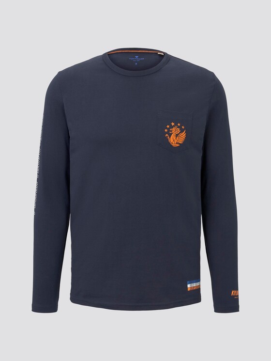 Kylin: Langarmshirt mit Print - Männer - Sky Captain Blue Kylin: Langarmshirt mit Print - Männer - Sky Captain Blue - 7 - TOM TAILOR