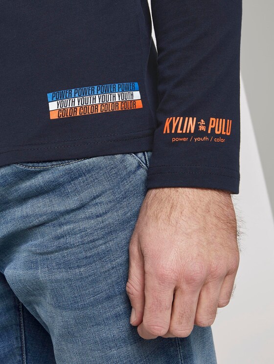 Kylin: Langarmshirt mit Print - Männer - Sky Captain Blue Kylin: Langarmshirt mit Print - Männer - Sky Captain Blue - 9 - TOM TAILOR
