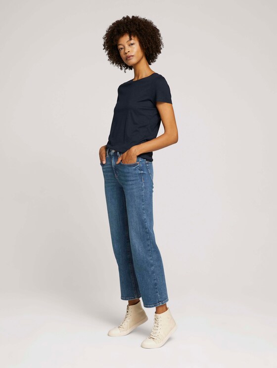 Basic T-Shirt - Frauen - Sky Captain Blue Basic T-Shirt - Frauen - Sky Captain Blue - 3 - TOM TAILOR