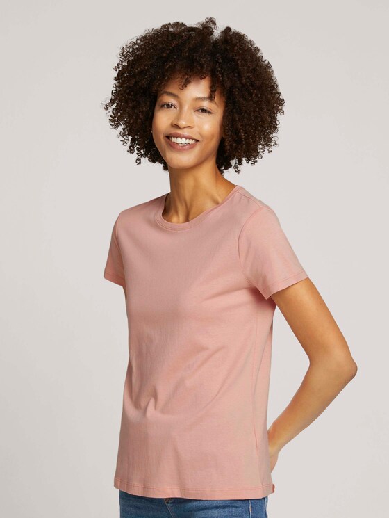 Basic t-shirt - Vrouwen - Pale Coral Basic t-shirt - Vrouwen - Pale Coral - 1 - TOM TAILOR