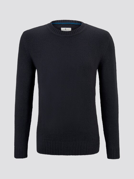Schlichter Strickpullover - Männer - Sky Captain Blue Schlichter Strickpullover - Männer - Sky Captain Blue - 7 - TOM TAILOR
