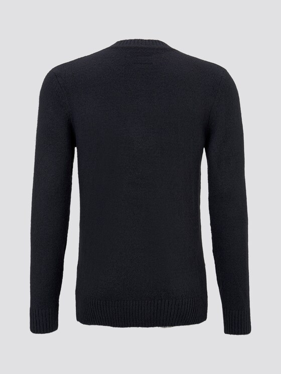 Schlichter Strickpullover - Männer - Sky Captain Blue Schlichter Strickpullover - Männer - Sky Captain Blue - 8 - TOM TAILOR