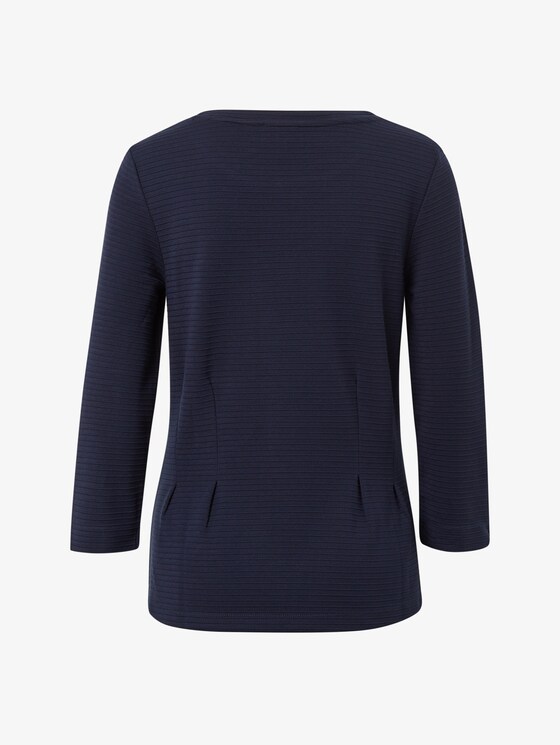 Sweater with submarine neckline - Women - Sky Captain Blue Sweater with submarine neckline - Women - Sky Captain Blue - 8 - TOM TAILOR