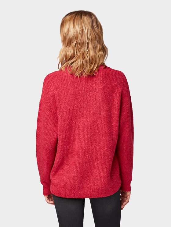 Pullover in Rippoptik - Frauen - dawn pink melange Pullover in Rippoptik - Frauen - dawn pink melange - 2 - TOM TAILOR