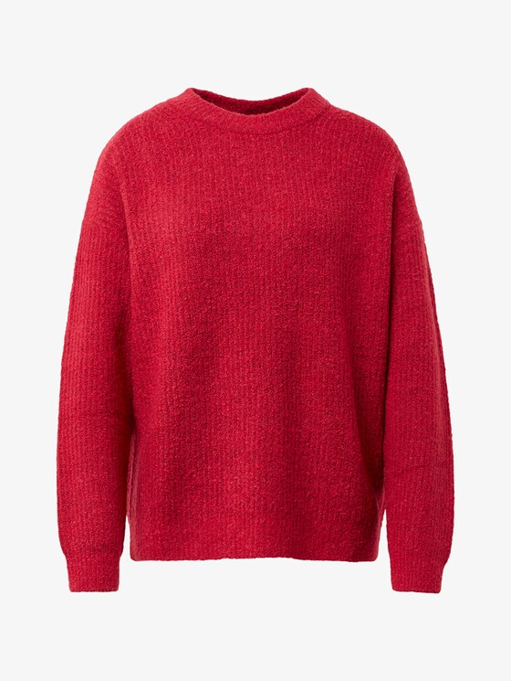 Pullover in Rippoptik - Frauen - dawn pink melange Pullover in Rippoptik - Frauen - dawn pink melange - 7 - TOM TAILOR