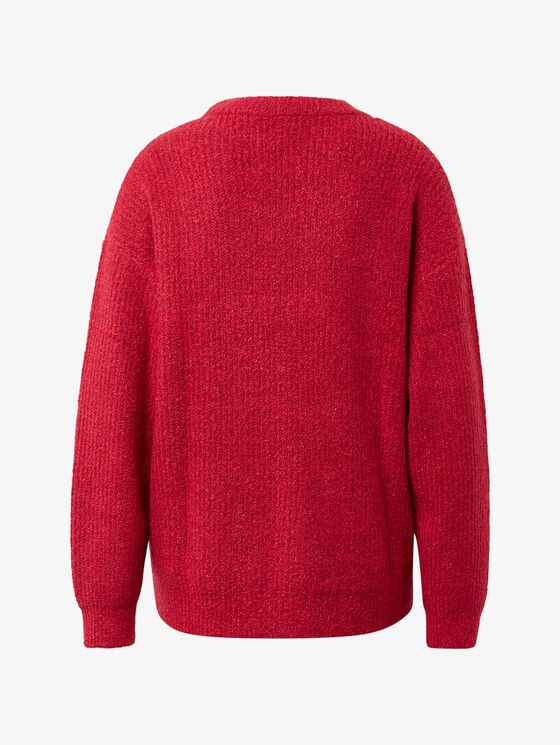 Pullover in Rippoptik - Frauen - dawn pink melange Pullover in Rippoptik - Frauen - dawn pink melange - 8 - TOM TAILOR