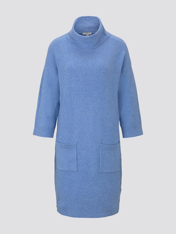Strickkleid in Boucle-Optik - Frauen - sea blue melange Strickkleid in Boucle-Optik - Frauen - sea blue melange - 7 - TOM TAILOR