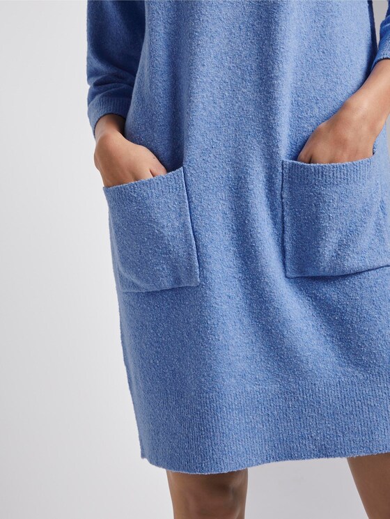 Strickkleid in Boucle-Optik - Frauen - sea blue melange Strickkleid in Boucle-Optik - Frauen - sea blue melange - 9 - TOM TAILOR