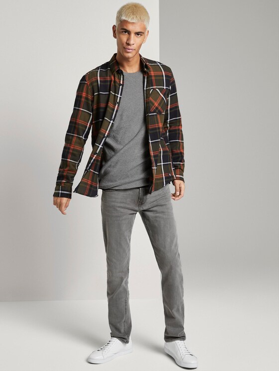 Gebreide trui met een fijne structuur - Mannen - Heather Grey Melange Gebreide trui met een fijne structuur - Mannen - Heather Grey Melange - 3 - TOM TAILOR Denim
