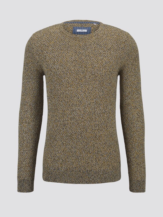 Strukturierter Pullover - Männer - navy mouline structure Strukturierter Pullover - Männer - navy mouline structure - 7 - TOM TAILOR