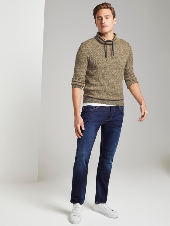 Strukturierter Hoodie - Männer - navy mouline structure Strukturierter Hoodie - Männer - navy mouline structure - 3 - TOM TAILOR