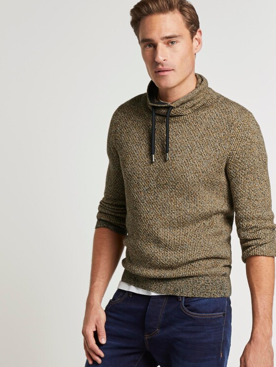 Strukturierter Hoodie - Männer - navy mouline structure Strukturierter Hoodie - Männer - navy mouline structure - 5 - TOM TAILOR