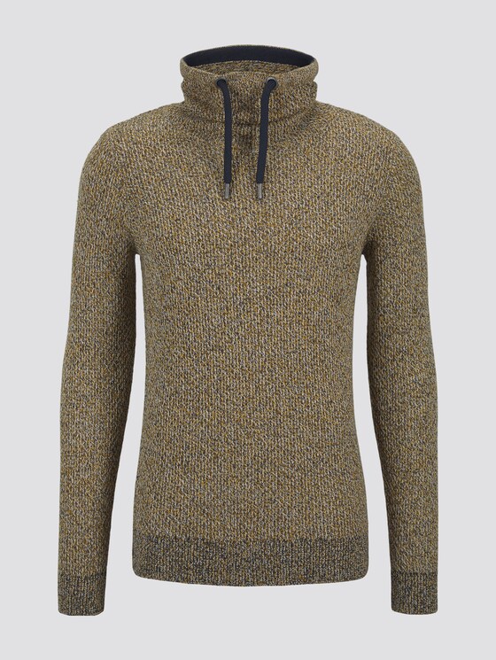 Strukturierter Hoodie - Männer - navy mouline structure Strukturierter Hoodie - Männer - navy mouline structure - 7 - TOM TAILOR