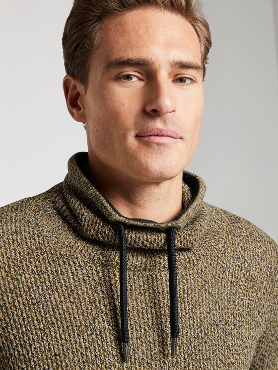 Strukturierter Hoodie - Männer - navy mouline structure Strukturierter Hoodie - Männer - navy mouline structure - 9 - TOM TAILOR