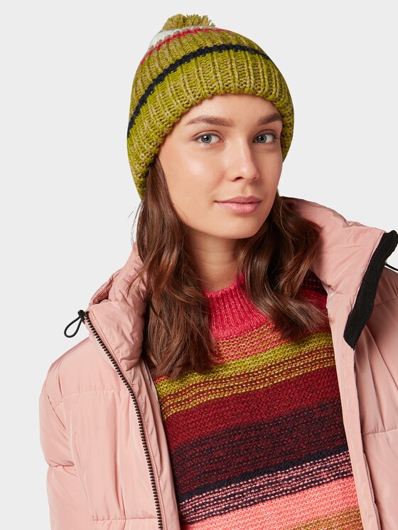 Beanie met pompon - Vrouwen - wood green Beanie met pompon - Vrouwen - wood green - 5 - TOM TAILOR